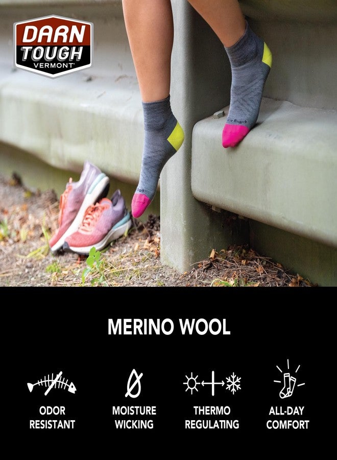 Darn Tough Vermont Women's Element 1/4 Lightweight with Cushion Sock (Style 1113) - Blue/Cyan, Medium - Image 4